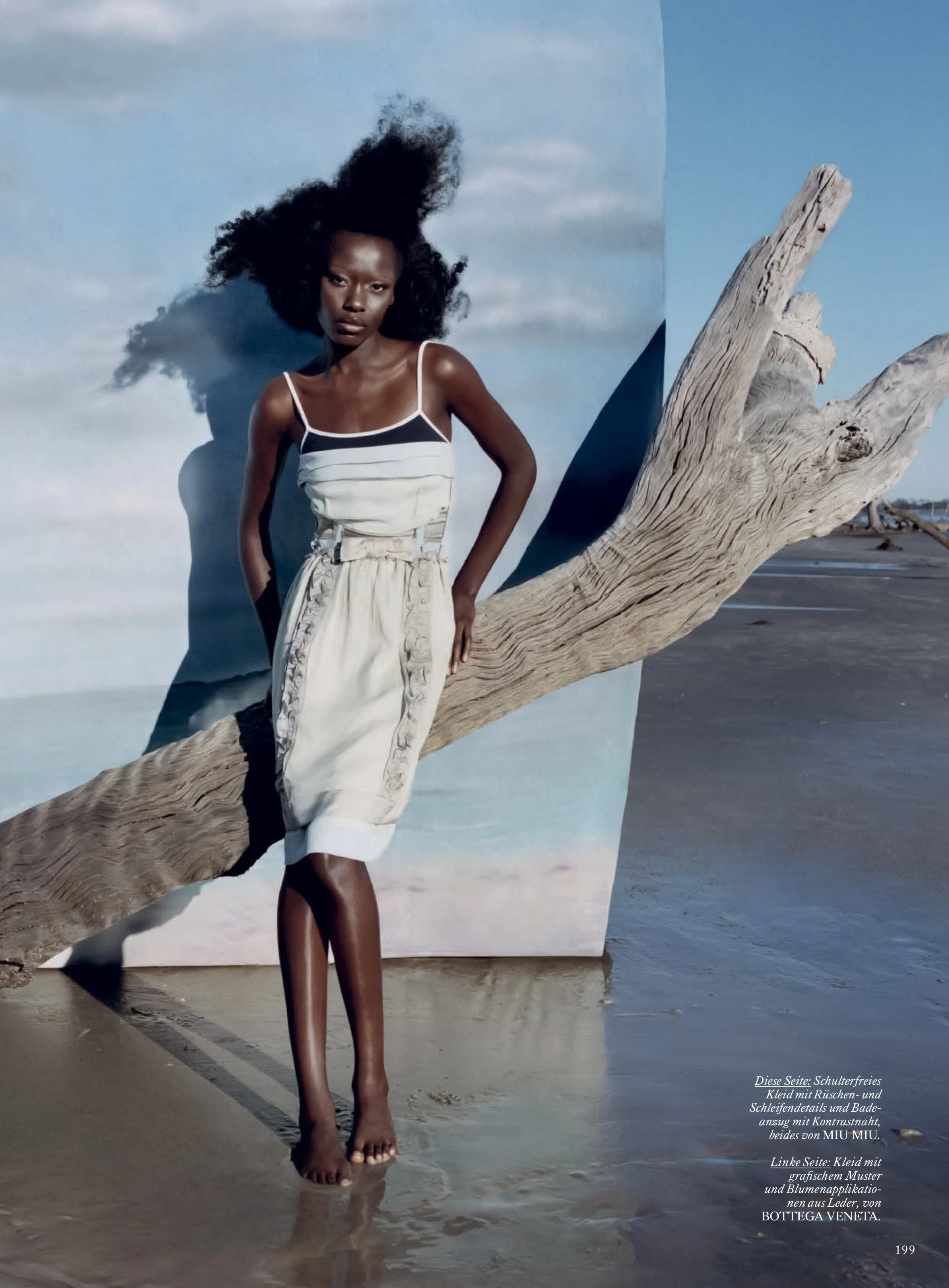 Tyler Mitchell's Three Beauties: Anok, Awar, Mona in Vogue